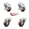 Service Caster 3.5 Inch High Temp Glass Filled Nylon Swivel Bolt Hole Caster Set with 2 Brakes SCC-BH20S3514-GFNSHT-2-TLB-2 - alternate 2